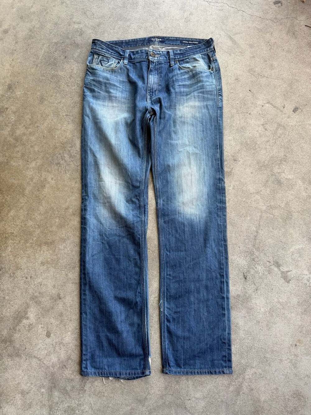 Y2K Guess Los Angeles Lincoln Slim Straight Jeans size 34